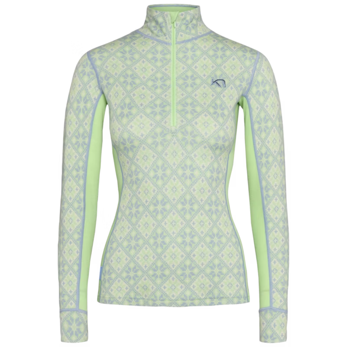 Kari Traa Rose Half Zip Baselayer Top 100% Merino Wool