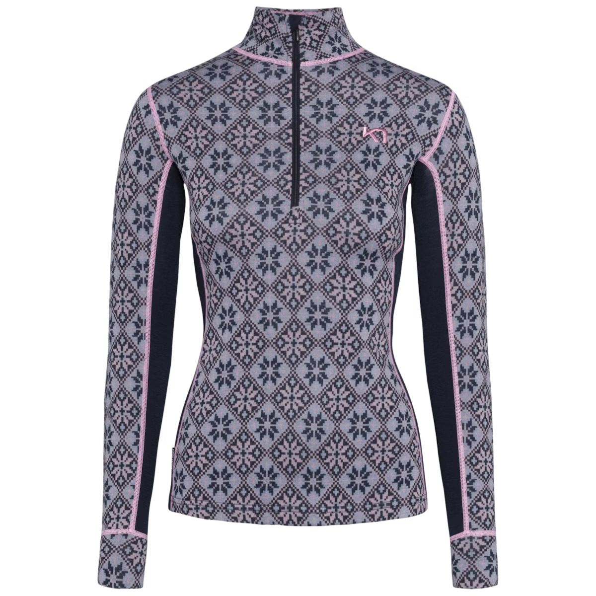 Kari Traa Rose Half Zip Baselayer Top 100% Merino Wool