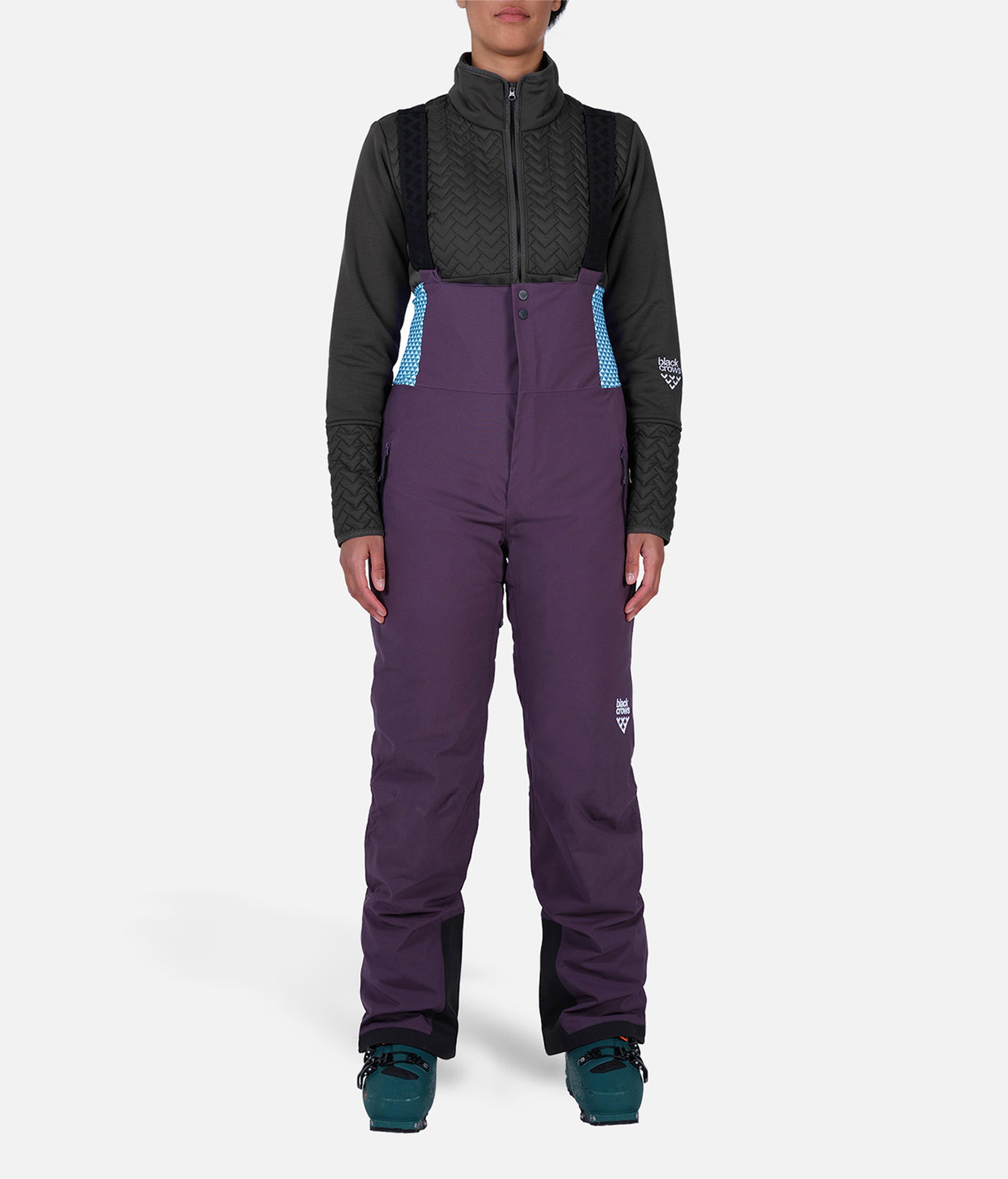 Blackcrows W Salopette Ferus Mechanical Light Blue Women's ski trousers :  Snowleader